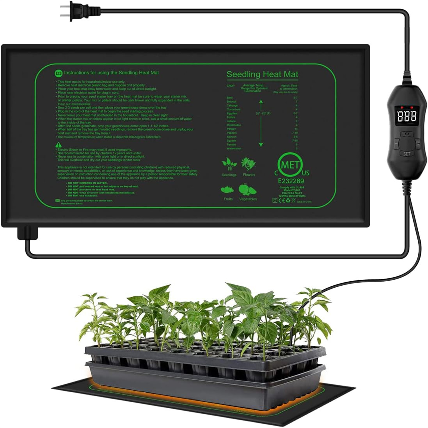 Mata grzewcza do sadzonek z cy – Heat Mat Seedling recenzja i cena